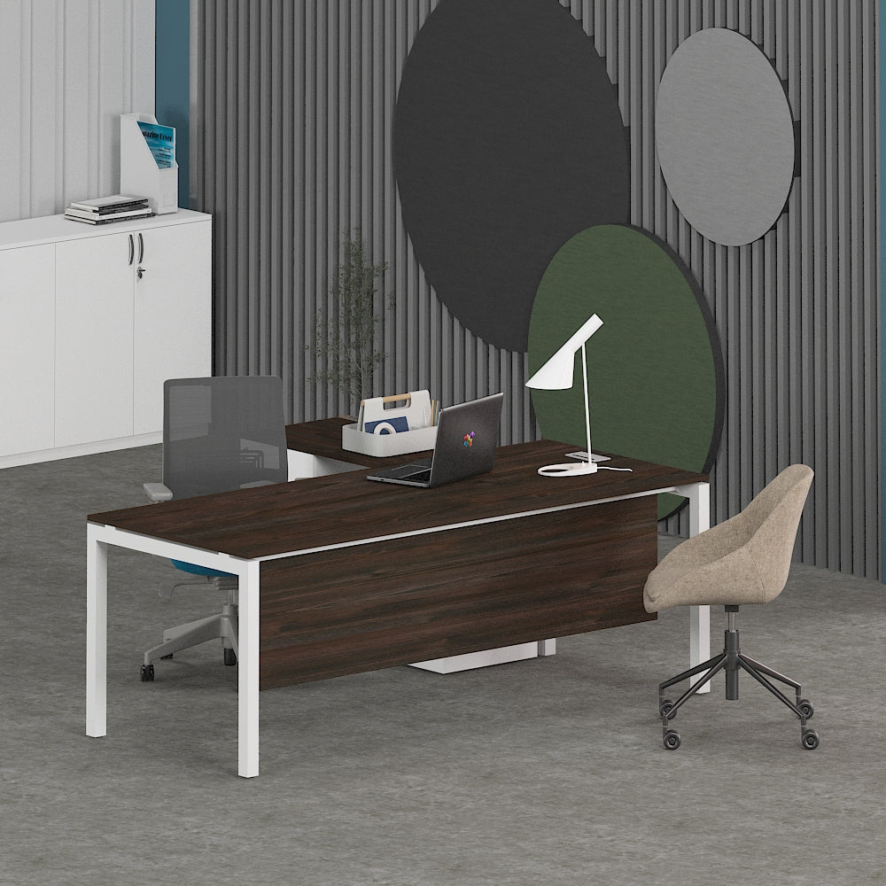 Matrix Office Executive Desk (with Side Cabinet) | Office Furniture Manufacturer & Supplier in Dubai | null