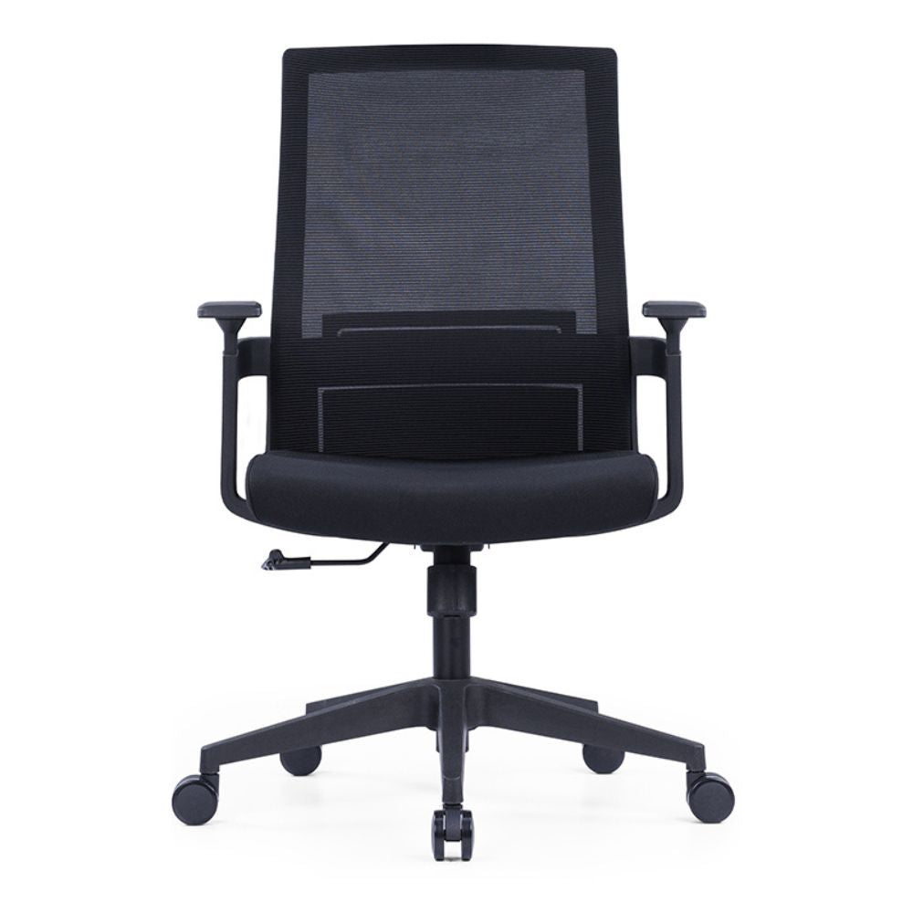 CH-268B Ergonomic Medium Back Chair (Black)