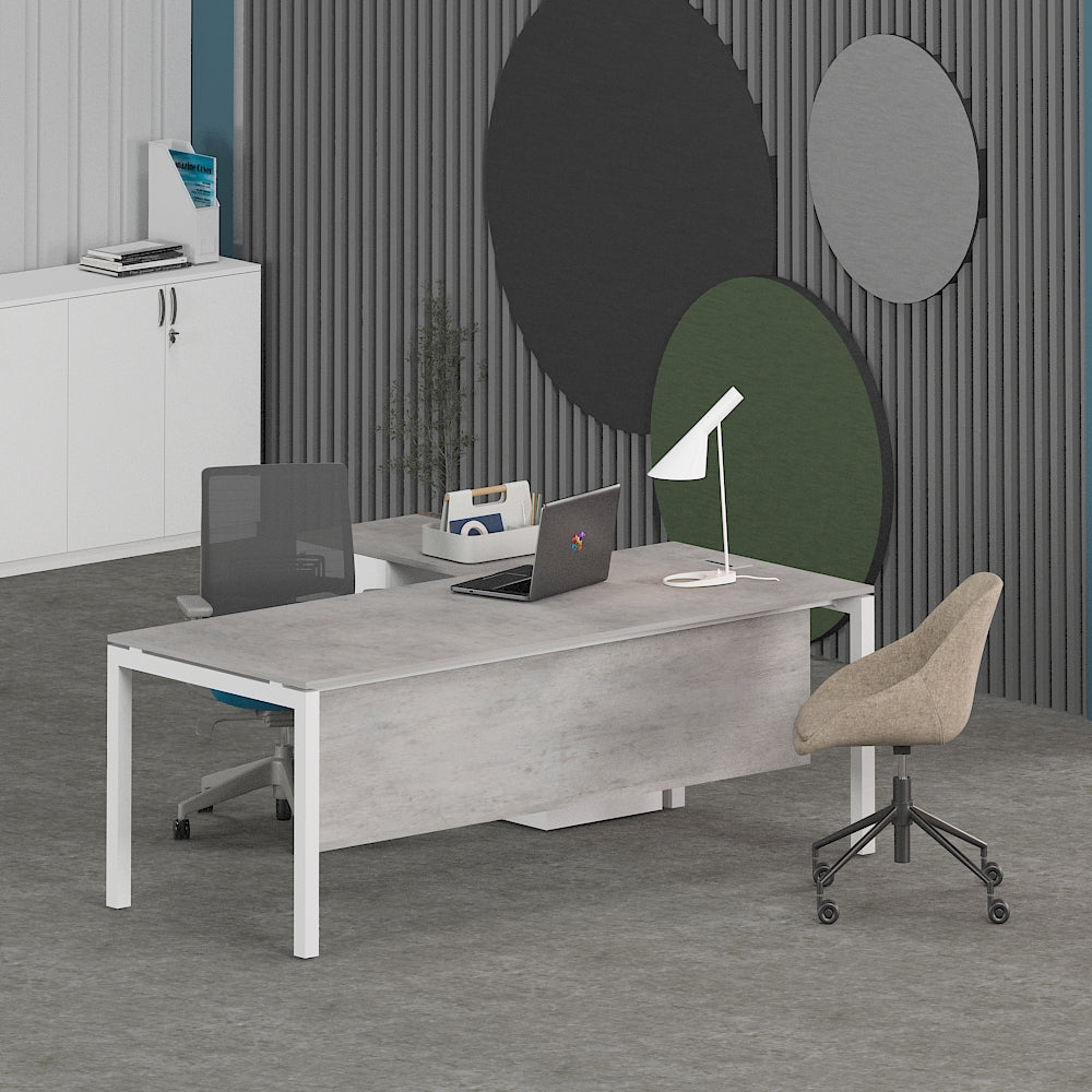 Matrix Office Executive Desk (with Side Cabinet) | Office Furniture Manufacturer & Supplier in Dubai | null