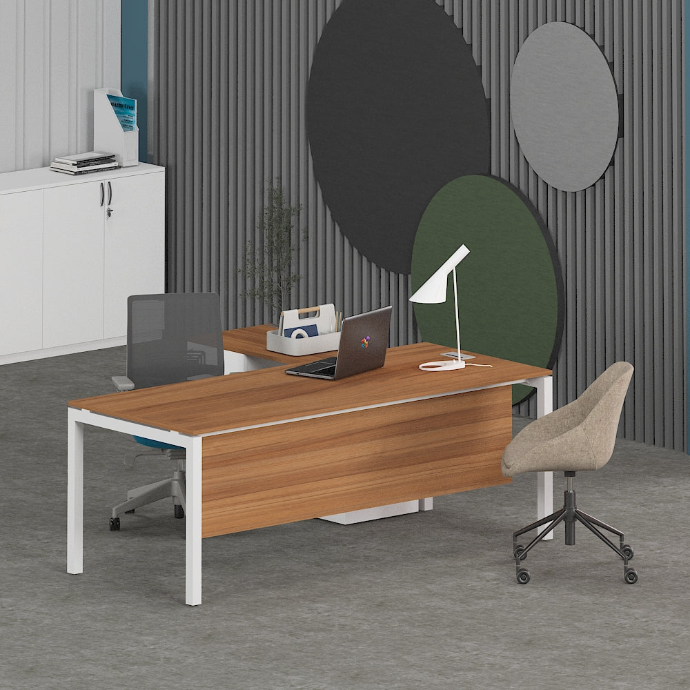 Matrix Office Executive Desk (with Side Cabinet) | Office Furniture Manufacturer & Supplier in Dubai | null
