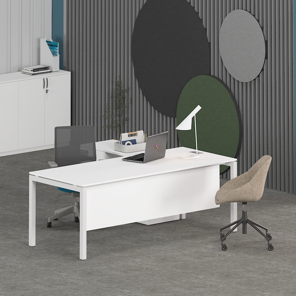 Matrix Office Executive Desk (with Side Cabinet) | Office Furniture Manufacturer & Supplier in Dubai | null