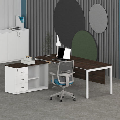 Matrix Office Executive Desk (with Side Cabinet) | Office Furniture Manufacturer & Supplier in Dubai | null