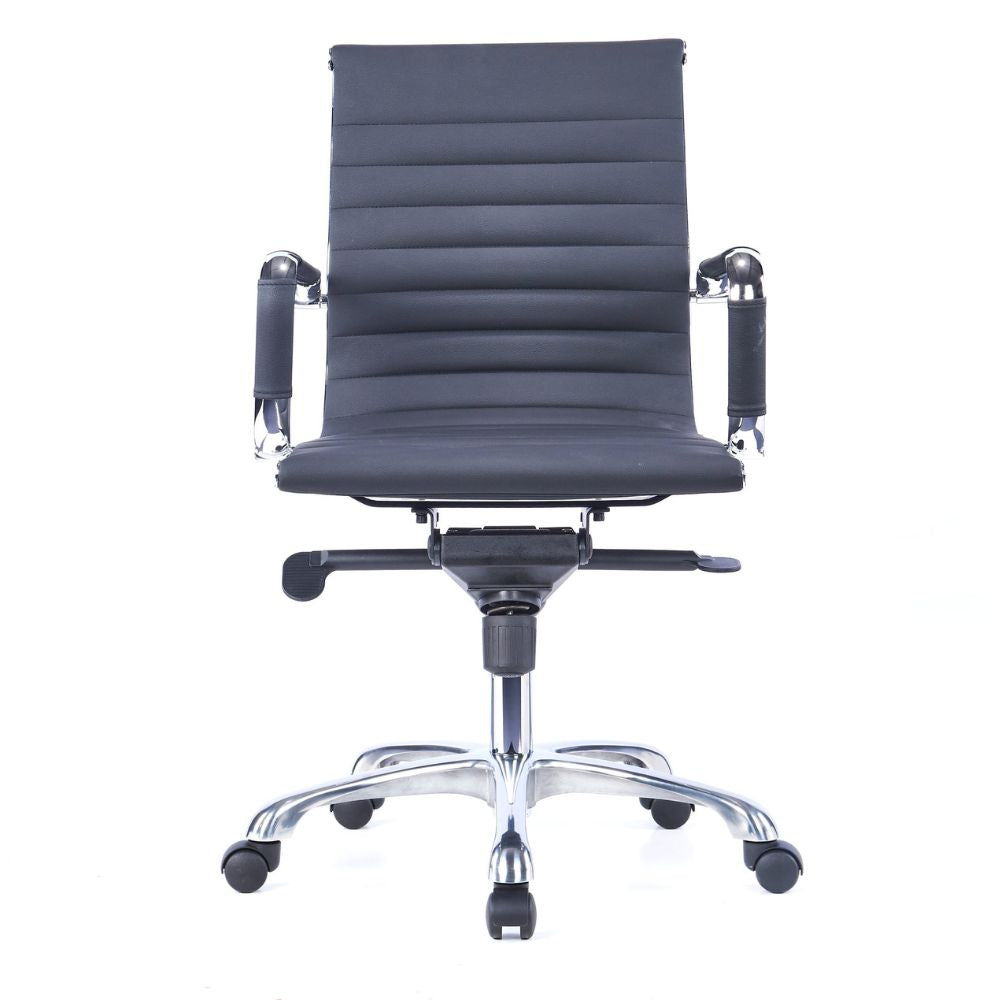 CH-021A-B Ergonomic Medium Back Chair (Black)