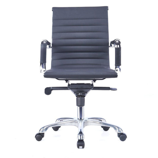 CH-021A-B Ergonomic Medium Back Chair (Black)