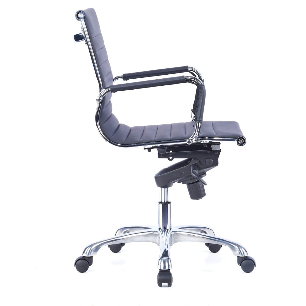 CH-021A-B Ergonomic Medium Back Chair (Black)