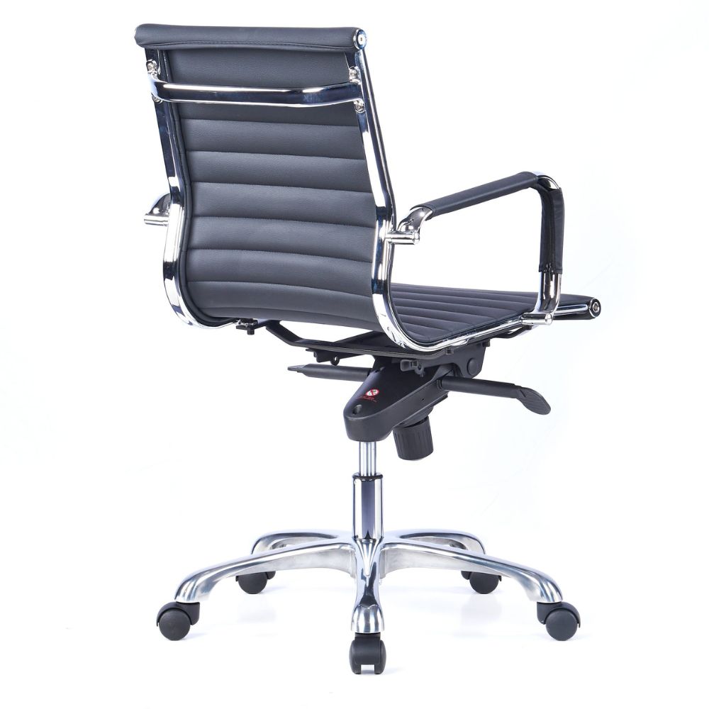 CH-021A-B Ergonomic Medium Back Chair (Black)