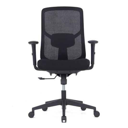 CH-226B Ergonomic Medium Back Chair (Black)