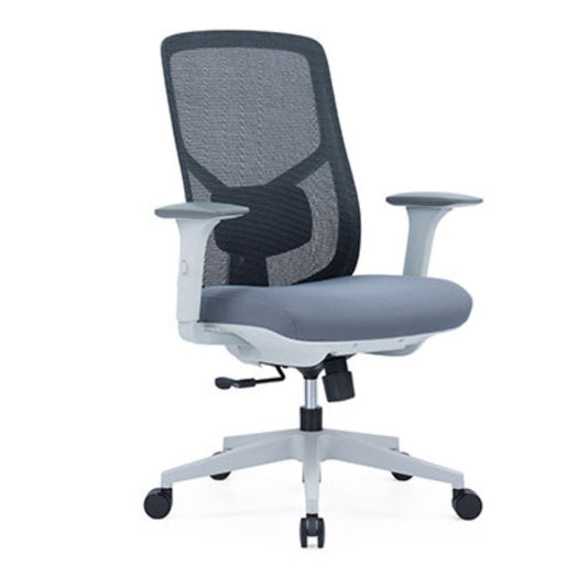 CH-226B Ergonomic Medium Back Chair (Grey)