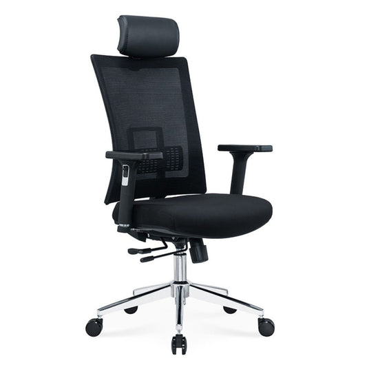 CH-247A Ergonomic High Back Chair (Black)