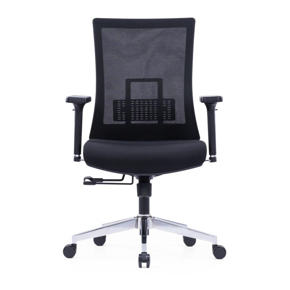 CH-247B Ergonomic Medium Back Chair (Black)