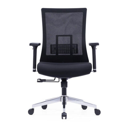 CH-247B Ergonomic Medium Back Chair (Black)