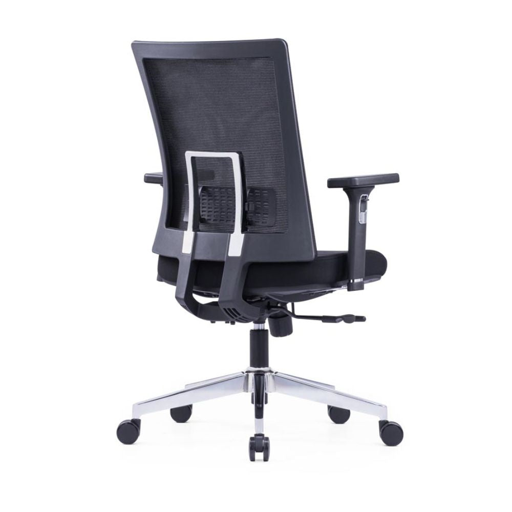 CH-247B Ergonomic Medium Back Chair (Black)