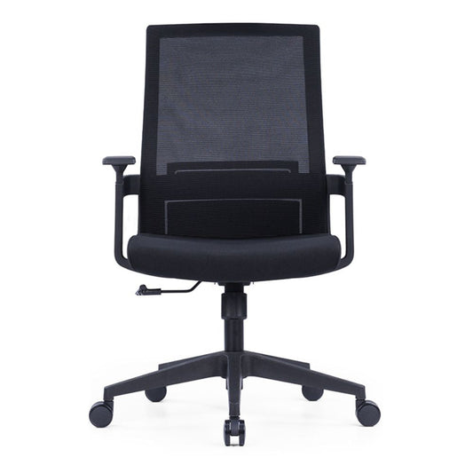 CH-268B Ergonomic Medium Back Chair (Black)