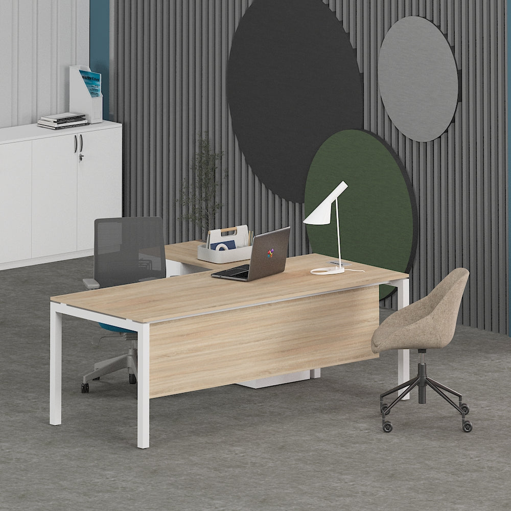 Matrix Office Executive Desk (with Side Cabinet) | Office Furniture Manufacturer & Supplier in Dubai | null