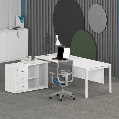 Matrix Office Executive Desk (with Side Cabinet) | Office Furniture Manufacturer & Supplier in Dubai | null