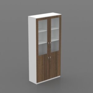 Full Height Cabinet (bottom wood top glass)